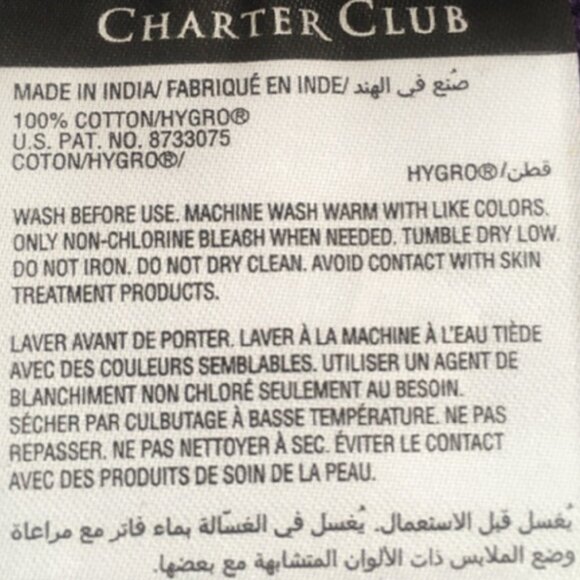 new SMOKE GRAY Charter Club Elite 100% Hygro Cotton 20"x30" Foot Towel Tub Mat - Picture 2 of 3